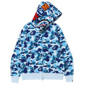 BAPE ABC Shark Full Zip Hoodie Blue 1D20 115 013 BLUE