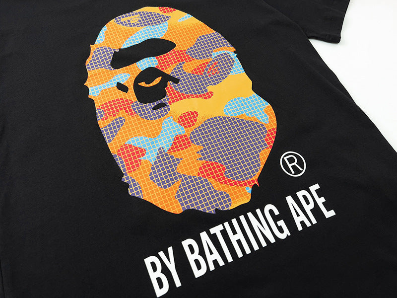 BAPE Mosaic Big Ape Head Men's T-Shirt - Black