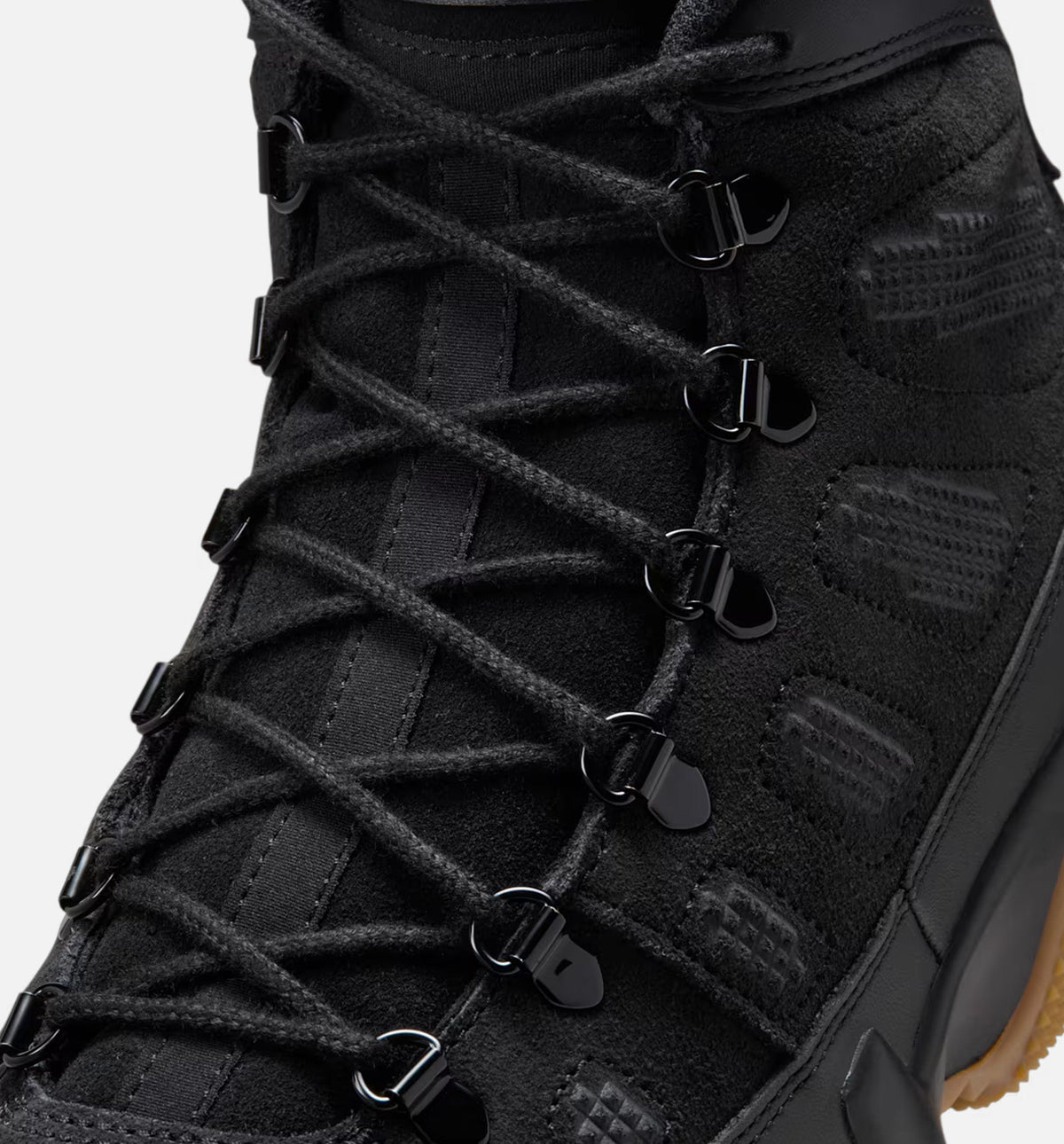 Air Jordan 9 Retro – Men's Lifestyle Boot in Black/Black/Gum Light Brown