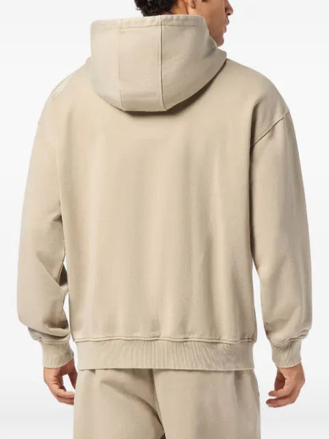 Plein Sport graphic-print zip-up hoodie