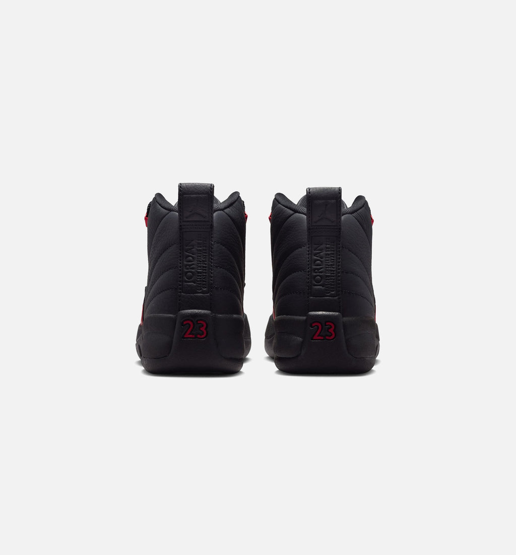 Air Jordan 12 Retro Bloodline Grade School Sneakers - Black / Varsity Red
