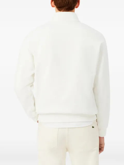 Lacoste logo-patch half-zip sweatshirt