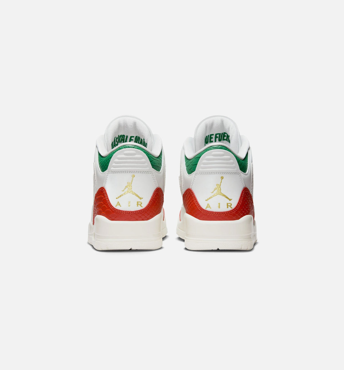 Air Jordan 3 Retro El Vuelo Men's – Summit White/Pine Green/Dragon Red/Metallic Gold
