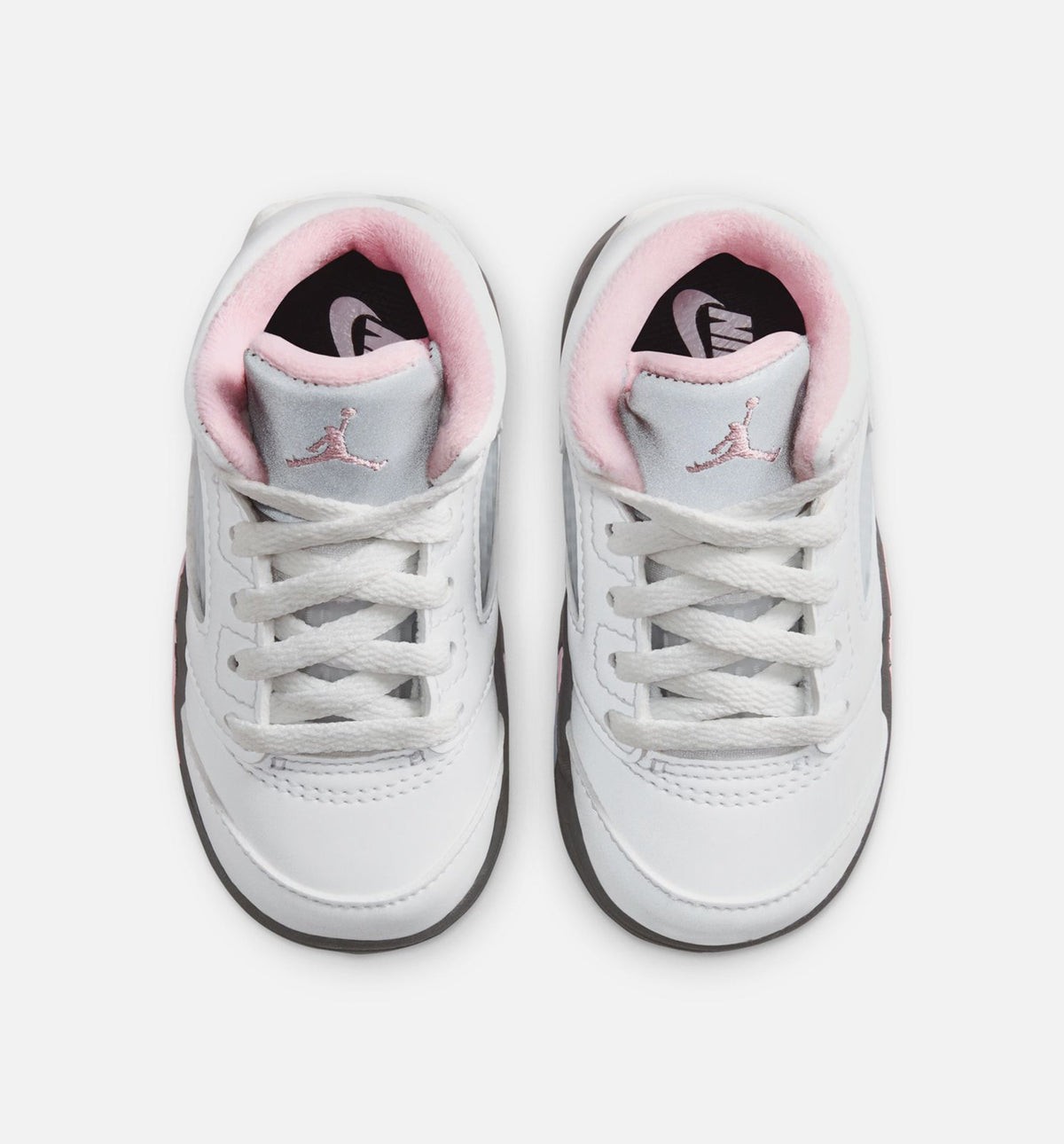 Air Jordan 5 Retro Medium Soft Pink Infant & Toddler Lifestyle Shoes - White/Black/Medium Soft Pink