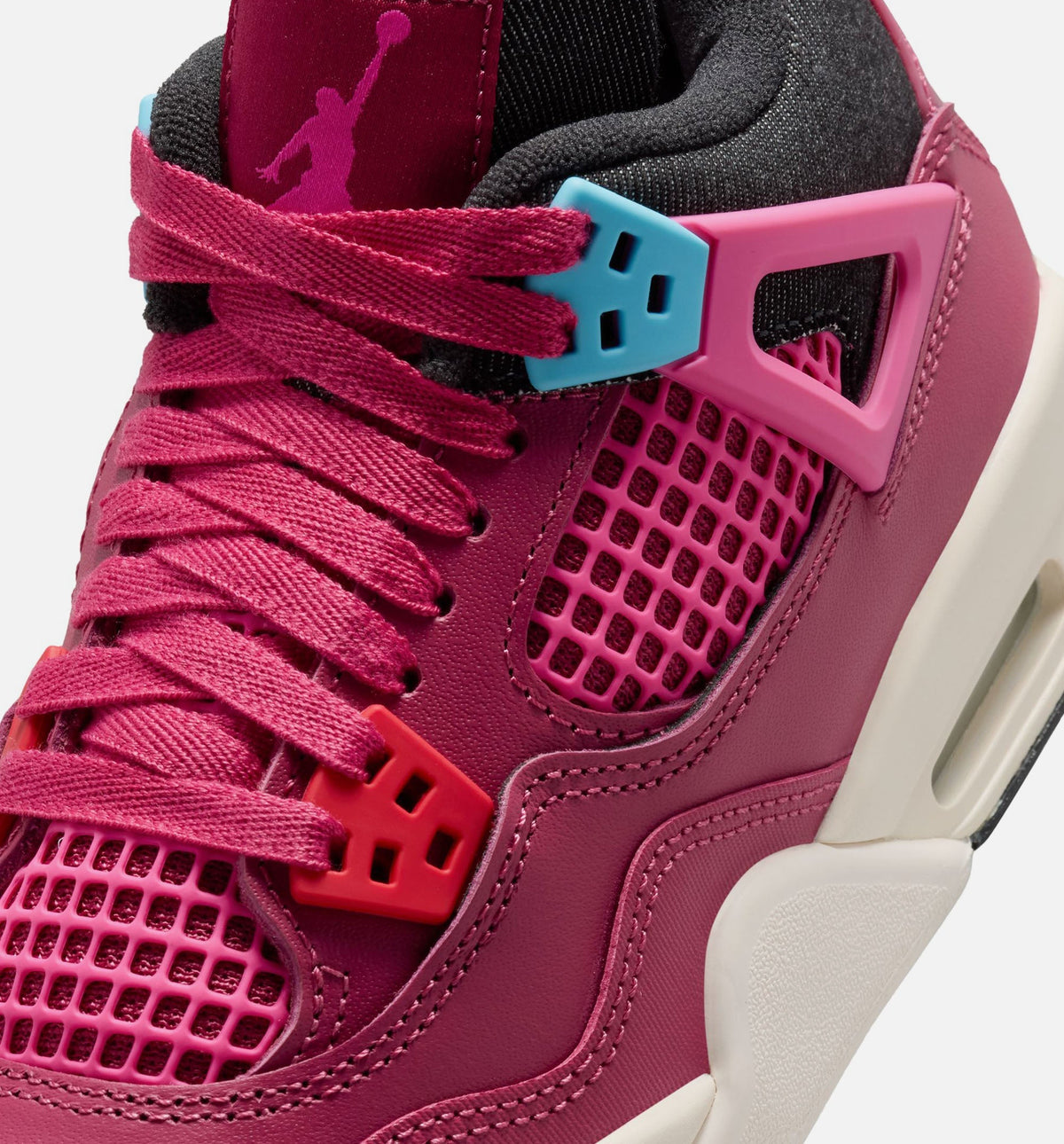 Air Jordan 4 Retro She's A Star Big Kids' Sneakers - Sweet Beet / Desert Pink / Off-Noir / Chalk