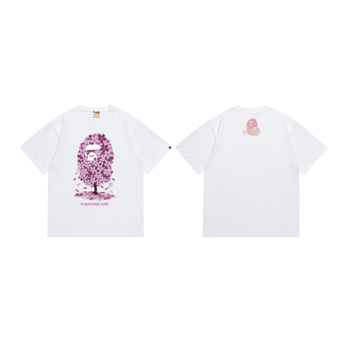 BAPE Pink Graphic Short-Sleeve T-Shirt