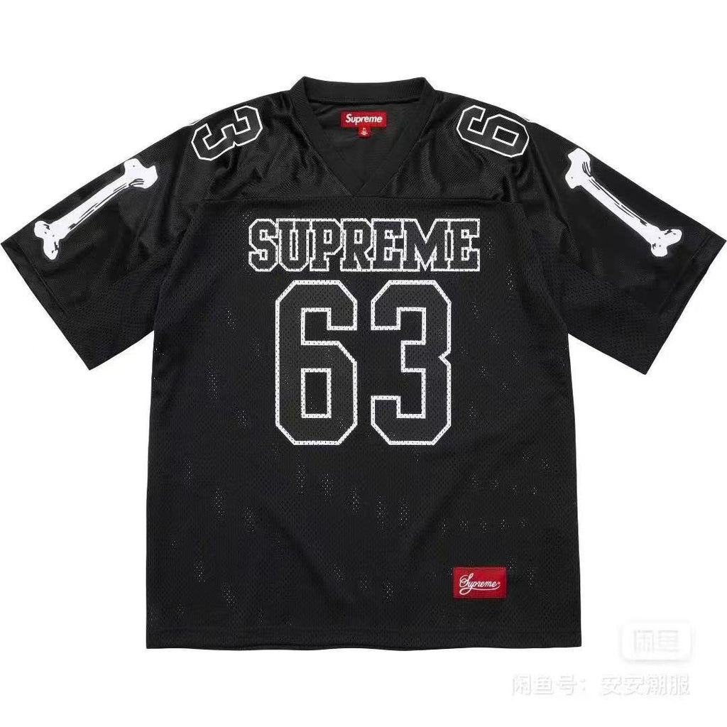 Supreme Number Graphic Mesh Football Jersey