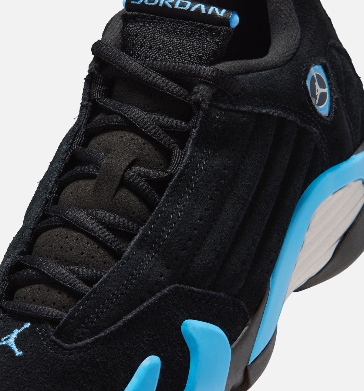 Air Jordan 14 Retro Grade School Lifestyle Shoe - Black/White/University Blue