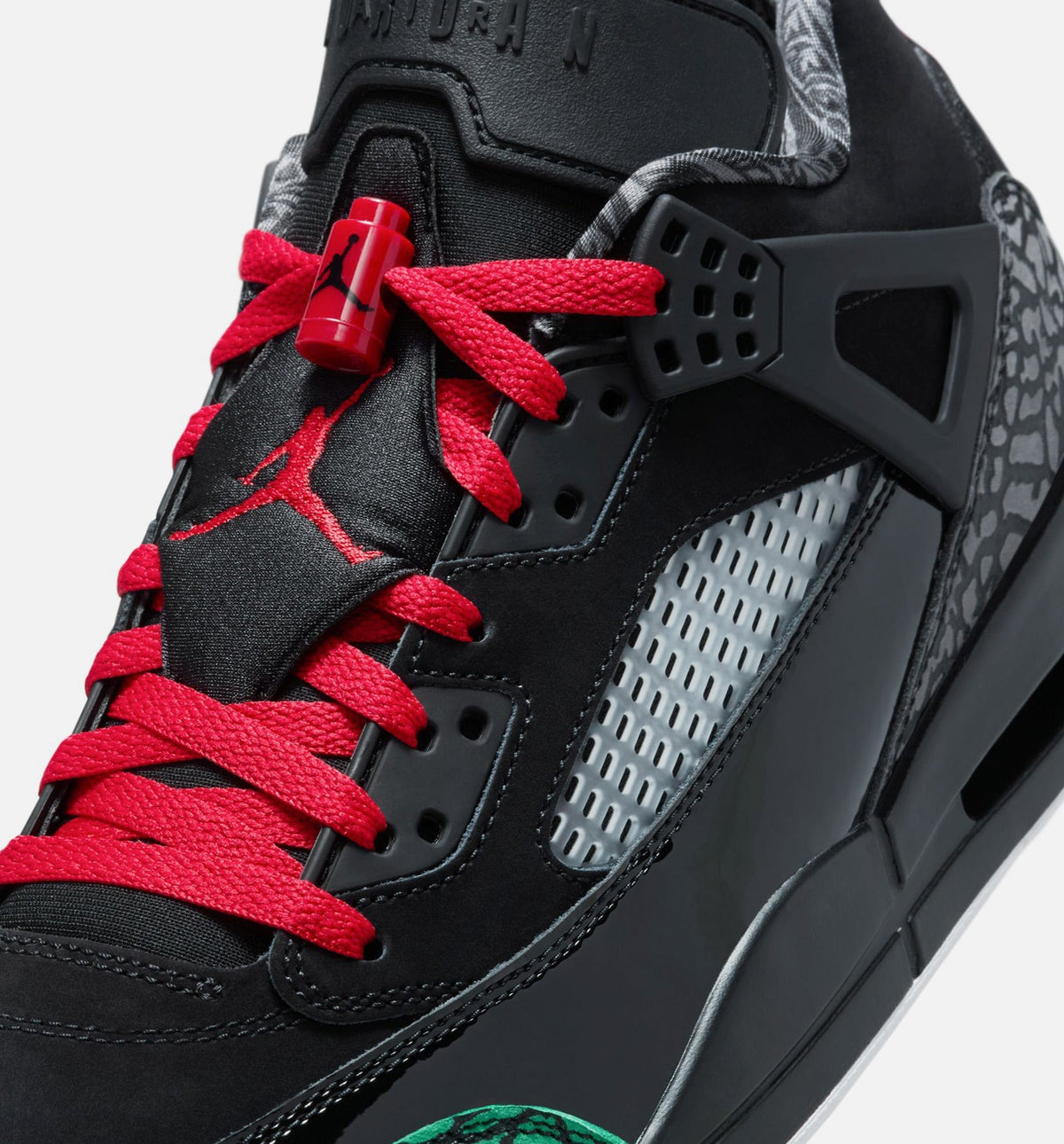 Spizike Low Men's Lifestyle Shoes - Black/Classic Green/White/Varsity Red