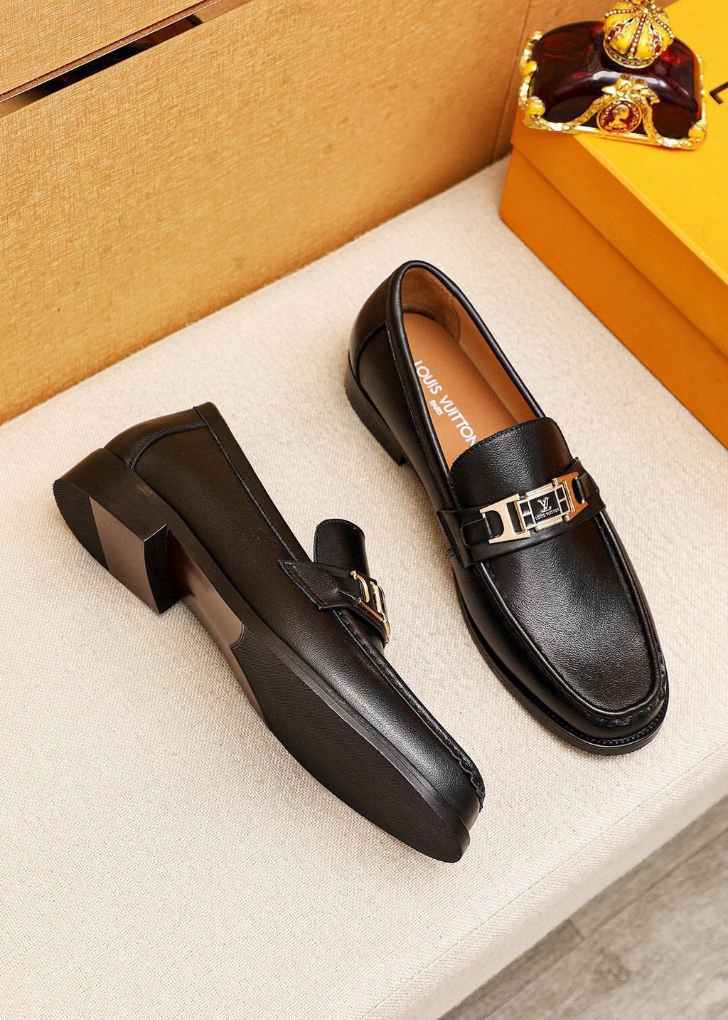 Louis Vuitton Black Hardware Loafers - Smooth Leather Upper