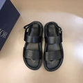 Dior Men's Black Two-Strap Slingback Sandals
